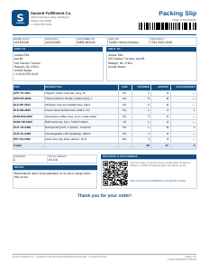 Packing Slip