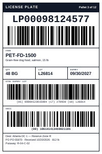 Pallet / LPN Label 4×6