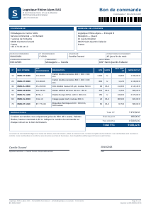 Purchase Order (French)