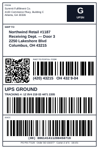 Shipping Label 4×6